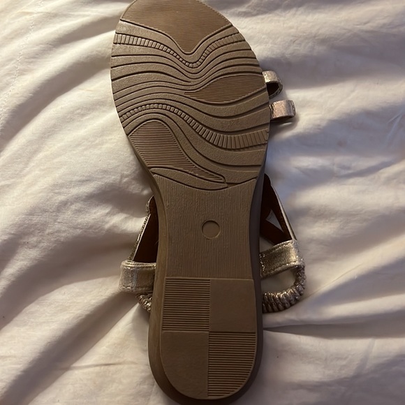 Rhinestone Floral Pattern Casual Sandals - Picture 3 of 3